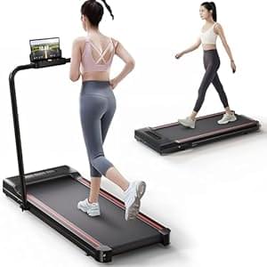 Sperax Treadmill,Walking Pad,Under Desk Treadmill,3 in 1 Folding Treadmills,Treadmills for Home,Black Red